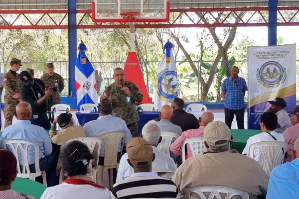 Junta de Retiro realiza Jornada de Asistencia Social para retirados militares en la provincia de Elías Piña