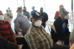 Encuentro con los Militares Retirados, viudas, viudos, tutores y tutoras de las FFAA residentes en Pantoja, Santo Domingo Oeste