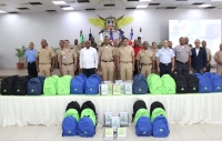 JRFPFFAA recibe donación de útiles escolares de COOPINFA