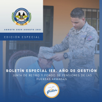 Boletín Especial 1er. Año de Gestión Junta de Retiro y Fondo de Pensiones de las Fuerzas Armadas